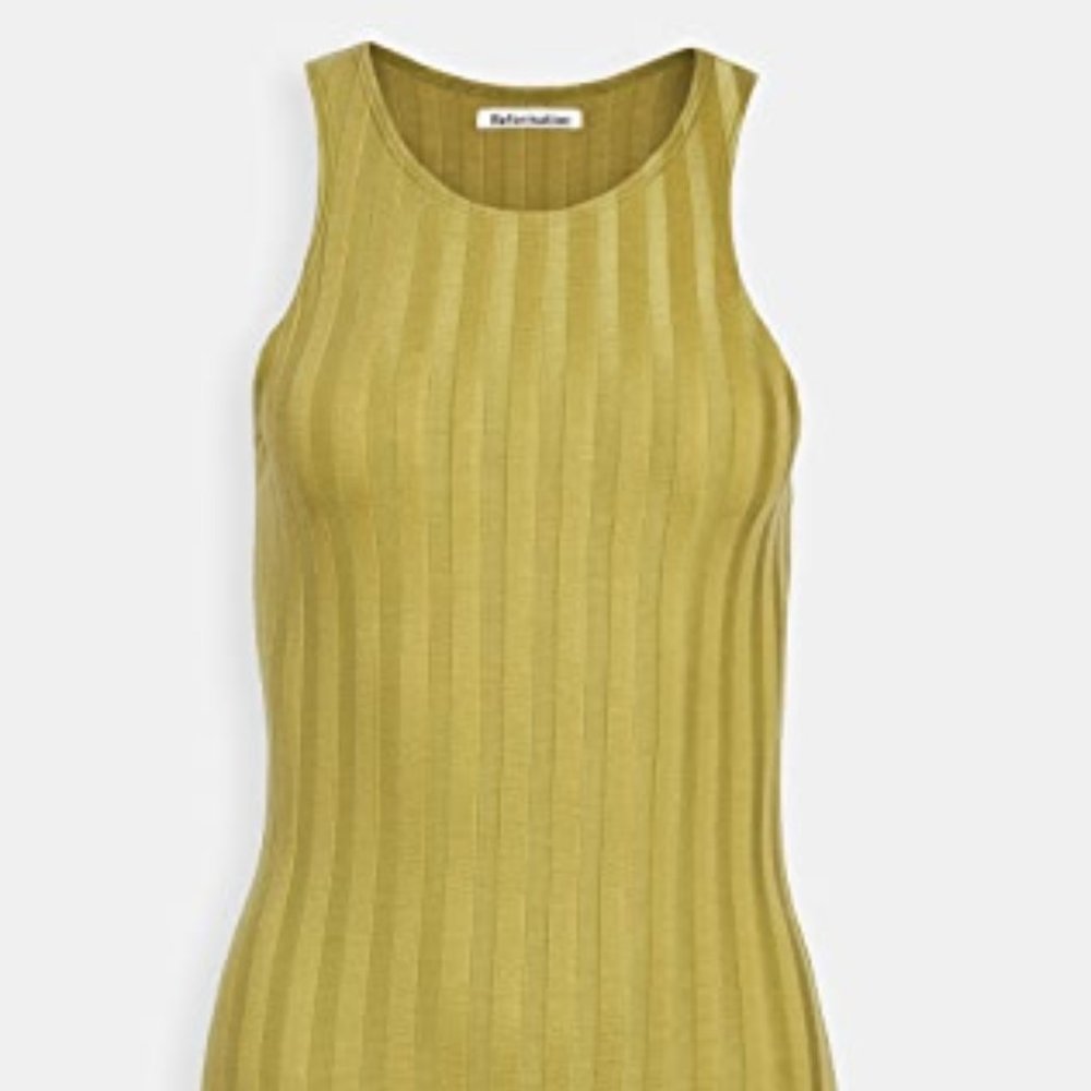 Reformation Ribbed Mel Dress Size M